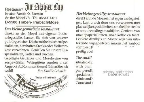 AK / Ansichtskarte Traben Trarbach_Mosel Restaurant Zur Litziger Lay 