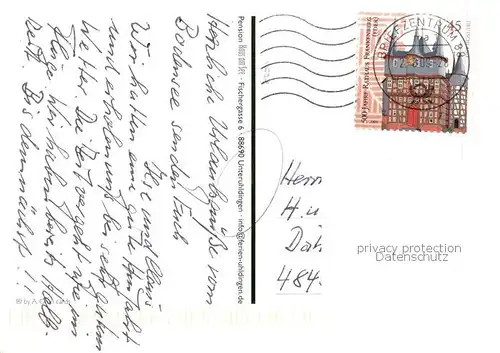 AK / Ansichtskarte Unteruhldingen Pension Haus am See Uferpartie am Bodensee Unteruhldingen