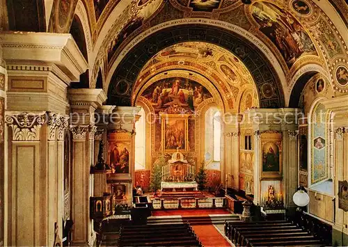 AK / Ansichtskarte Bad_Ischl_Salzkammergut_AT Inneres der Stadtpfarrkirche Altar Deckengemaelde 