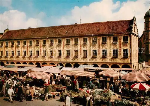 AK / Ansichtskarte Memmingen Marktplatz Markttag Memmingen