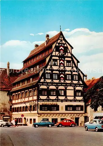 AK / Ansichtskarte Memmingen Siebendaecherhaus Fachwerkhaus Memmingen