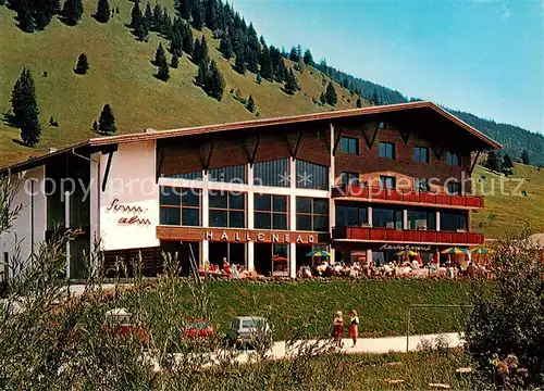 AK / Ansichtskarte Lermoos_Tirol_AT Sonnalm Hallenbad Restaurant beim Hotel Edelweiss 