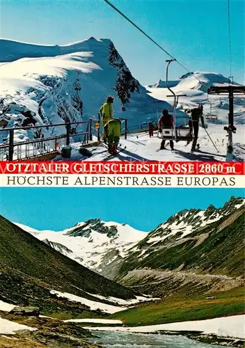 AK / Ansichtskarte Rettenbachgletscher_2860m_Soelden_oetztal_AT oetztaler Gletscherstrasse 