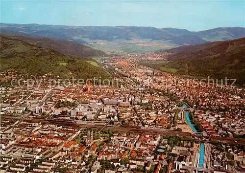 AK / Ansichtskarte Freiburg_Breisgau Panorama Blick gegen Schwarzwald Freiburg Breisgau