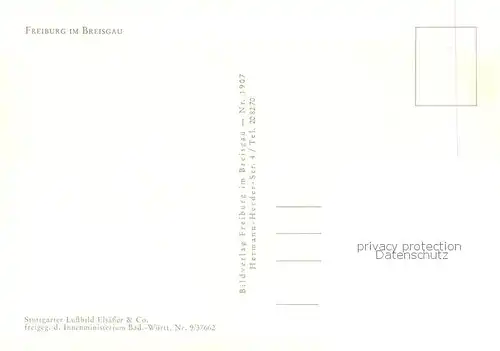 AK / Ansichtskarte Freiburg_Breisgau Panorama Blick gegen Schwarzwald Freiburg Breisgau