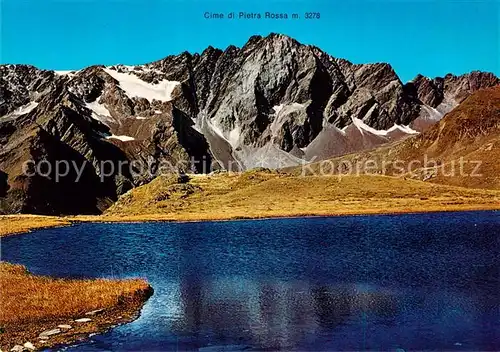 AK / Ansichtskarte Passo_di_Gavia_2652m_dello_Stelvio_Stilfserjochpass_IT Lago Negro Cime di Pietra Rossa 