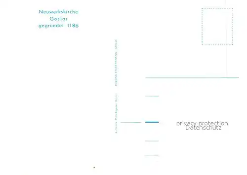 AK / Ansichtskarte Goslar Neuwerkskirche Innenansicht Goslar