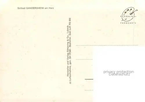 AK / Ansichtskarte Bad_Gandersheim Stadtbild mit Kirche Bad_Gandersheim