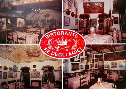 AK / Ansichtskarte Roma__Rom_IT Ristorante Re Degli Amici Gastraeume 