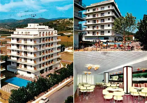 AK / Ansichtskarte Santa_Susanna_Cataluna_ES Hotel Alhambra Pool Speisesaal 