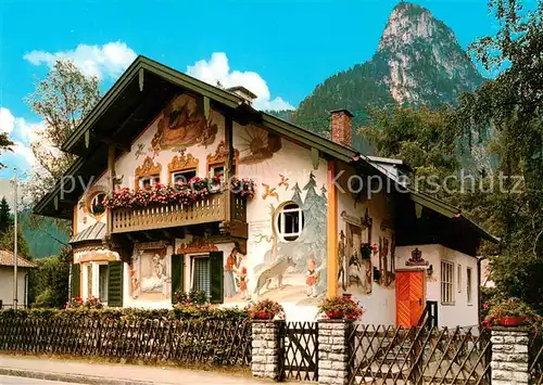 AK / Ansichtskarte Oberammergau Rotkaeppchenhaus mit Kofel Oberammergau