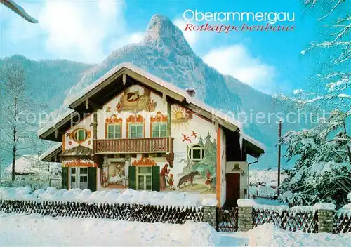 AK / Ansichtskarte Oberammergau Rotkaeppchenhaus Lueftlmalerei Oberammergau