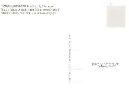 AK / Ansichtskarte Obermaiselstein Ferienwohnung Rimmel Gatstube Zimmer Panorama Obermaiselstein