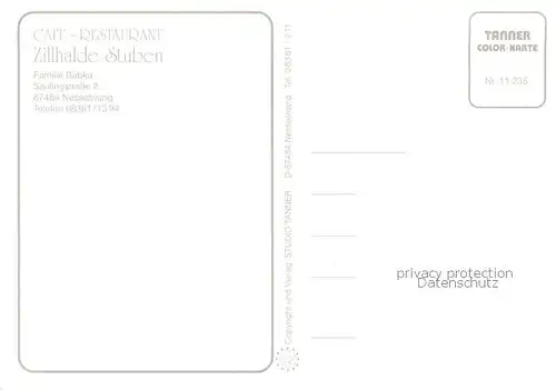 AK / Ansichtskarte Nesselwang Cafe Restaurant Zillhalde Stuben Gaststube Zimmer Panorama Nesselwang