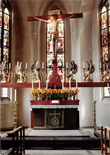 AK / Ansichtskarte Neuendettelsau Chorraum der Laurentiuskirche Altar Neuendettelsau