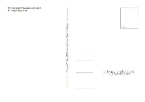 AK / Ansichtskarte Neuendettelsau Chorraum der Laurentiuskirche Altar Neuendettelsau