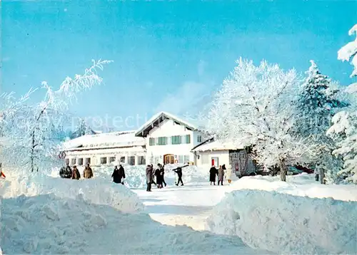 AK / Ansichtskarte Ruhpolding Kurhaus im Winter Ruhpolding