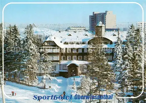 AK / Ansichtskarte Oberwiesenthal_Erzgebirge Sporthotel Oberwiesenthal Erzgebirge