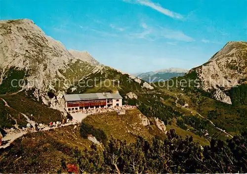 AK / Ansichtskarte Koenigssee Berggaststaette Jennerbahn Fliegeraufnahme Koenigssee