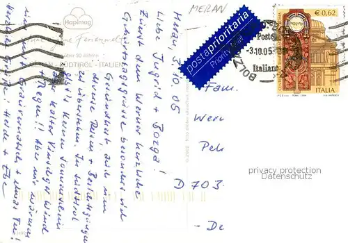 AK / Ansichtskarte Meran_Merano Hapimag Hotel Pool Panorama Meran Merano