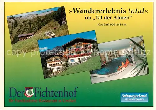 AK / Ansichtskarte Grossarl_AT Hotel Fichtenhof Hallenbad Panorama 