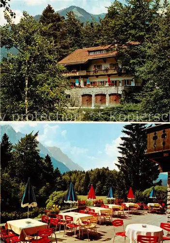 AK / Ansichtskarte Grainau Pension Terrasse Cafe Haus Ingeborg Grainau