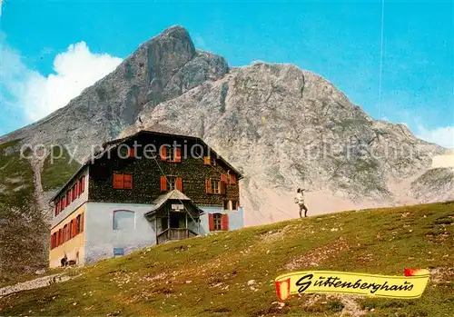 AK / Ansichtskarte Guttenberghaus_2187m_Dachstein_AT mit Eselstein und Feisterscharte 