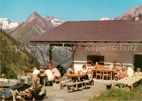 AK / Ansichtskarte Lassnitzenalm_1887m_Praegraten_Grossvenediger_AT mit Schluesselspitze Grosses Haap Maurer Keeskoepfe 