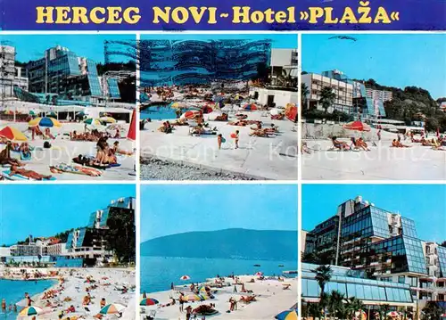AK / Ansichtskarte Herceg_Novi_Serbija Hotel Plaza Strandpartien 