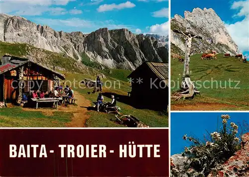 AK / Ansichtskarte Baita_Schuatsch_Schuatschhuette_1900m_Groedental_IT Troier Huette Panorama 