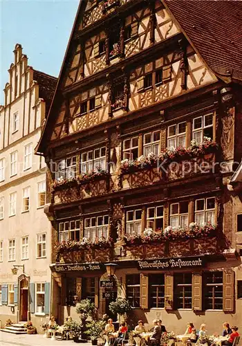 AK / Ansichtskarte Dinkelsbuehl Hotel Deutsches Haus Dinkelsbuehl