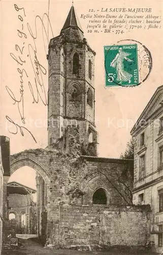 AK / Ansichtskarte La_Sauve Majeure_33_Gironde Eglise Notre Dame de l ancienne Abbaye 