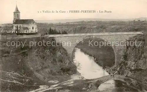 AK / Ansichtskarte Pierre Perthuis_89_Yonne Vallee de la Cure les ponts eglise 