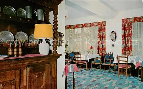 AK / Ansichtskarte Westerland_Sylt Hotel Stadt Hamburg Rezeption Stadt Hamburg Stuben Westerland_Sylt