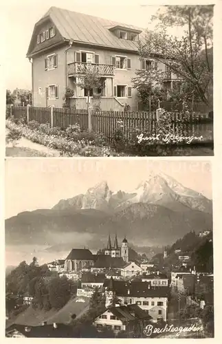 AK / Ansichtskarte Berchtesgaden Teilansicht m. Hotel Isslinger Aussenansicht Berchtesgaden