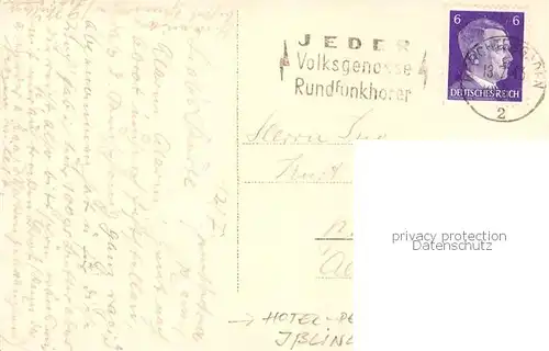 AK / Ansichtskarte Berchtesgaden Teilansicht m. Hotel Isslinger Aussenansicht Berchtesgaden