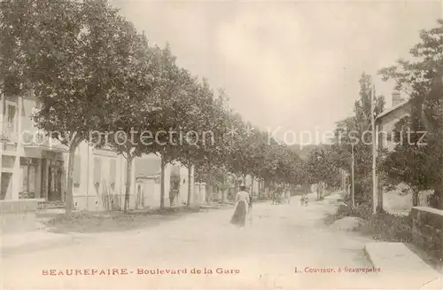 AK / Ansichtskarte Beaurepaire_Isere Boulevard de la Gare Beaurepaire Isere