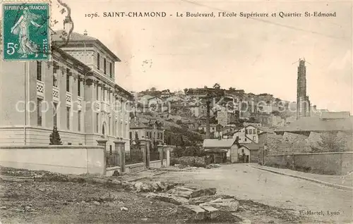 AK / Ansichtskarte Saint Chamond_42 Le Boulevard   l Evole Superieure et Quartier St Edmond 