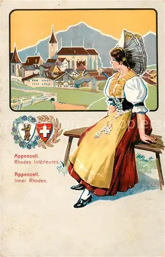 AK / Ansichtskarte Appenzell_IR Appenzellerin Inner Rhoden Appenzell IR
