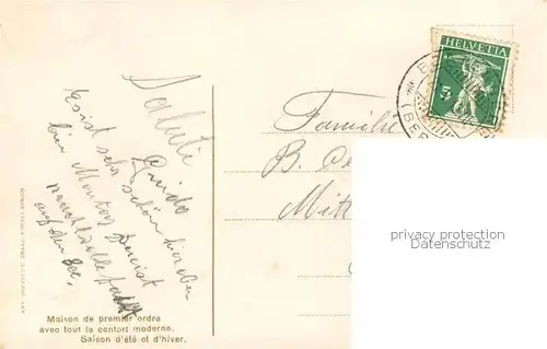 AK / Ansichtskarte Beatenberg_Thunersee_BE Regina Hotel Aussenansicht 