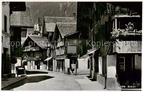 AK / Ansichtskarte Brienz_Brienzersee_BE Gassen Ansicht 