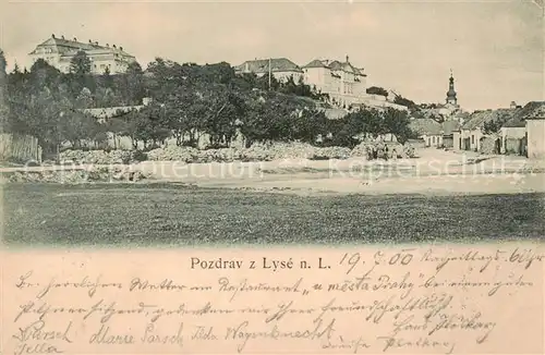 AK / Ansichtskarte Lysa__nad_Labem_Lissa_Elbe_CZ Teilansicht 