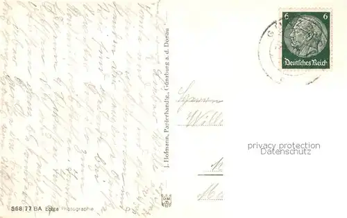 AK / Ansichtskarte Guenzburg A.H. Platz m. Hotel Hirsch Guenzburg