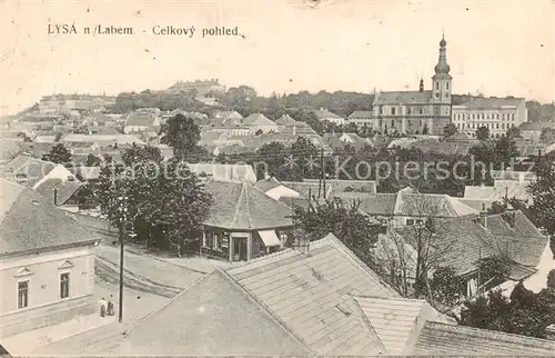 AK / Ansichtskarte Lysa__nad_Labem_Lissa_Elbe_CZ Celkovy pohled 