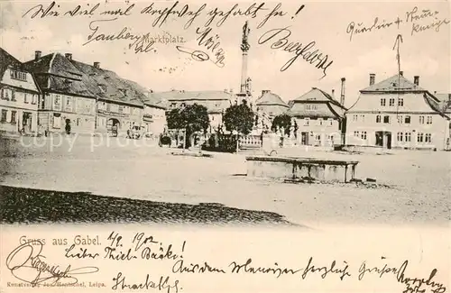 AK / Ansichtskarte Gabel_Jablonne_Podjestedi_CZ Marktplatz 