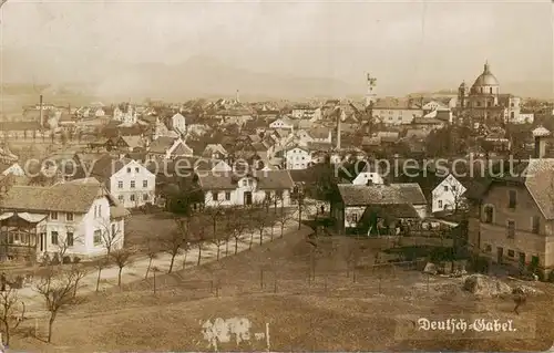 AK / Ansichtskarte Deutsch Gabel_Jablonne_Podjestedi_CZ Gesamtansicht 