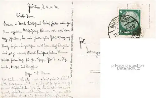 AK / Ansichtskarte Treuenbrietzen A. H. Strasse m. Fachwerkhaus Treuenbrietzen