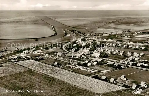 AK / Ansichtskarte Norddeich__Norden_Nordseebad Fliegeraufnahme Panorama 