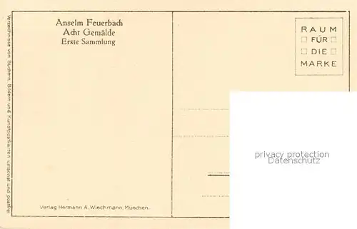 AK / Ansichtskarte Kuenstlerkarte A.Feuerbach Medea 
