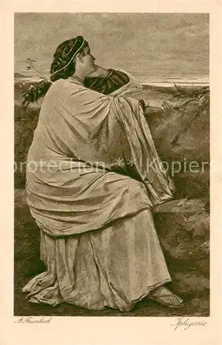 AK / Ansichtskarte Kuenstlerkarte A.Feuerbach Iphigenie 